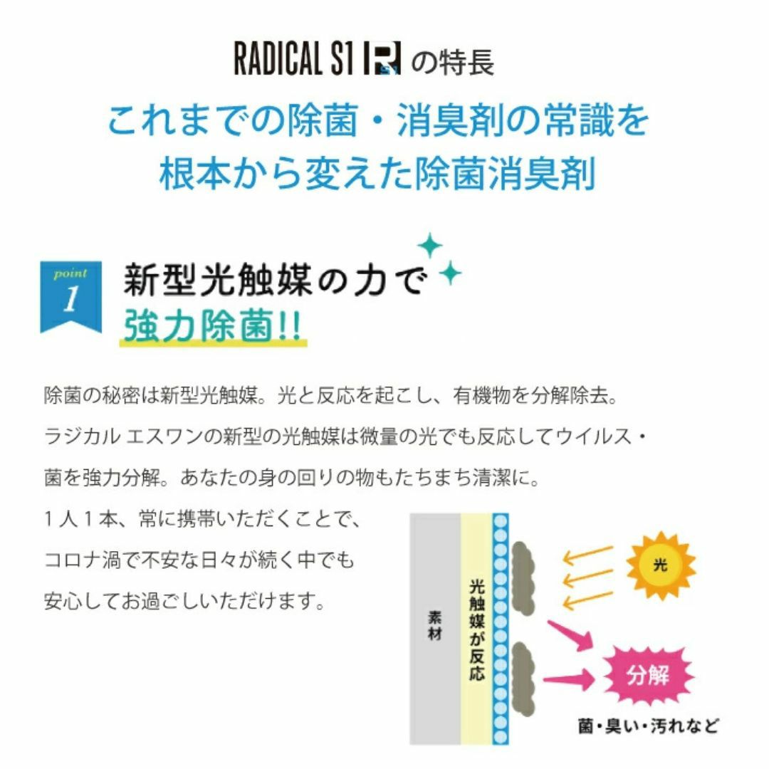  RADICAL S1 My JOKIN 光触媒除菌スプレー（携帯用ハンディ）単品