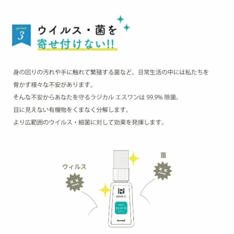  RADICAL S1 My JOKIN 光触媒除菌スプレー（携帯用ハンディ）単品