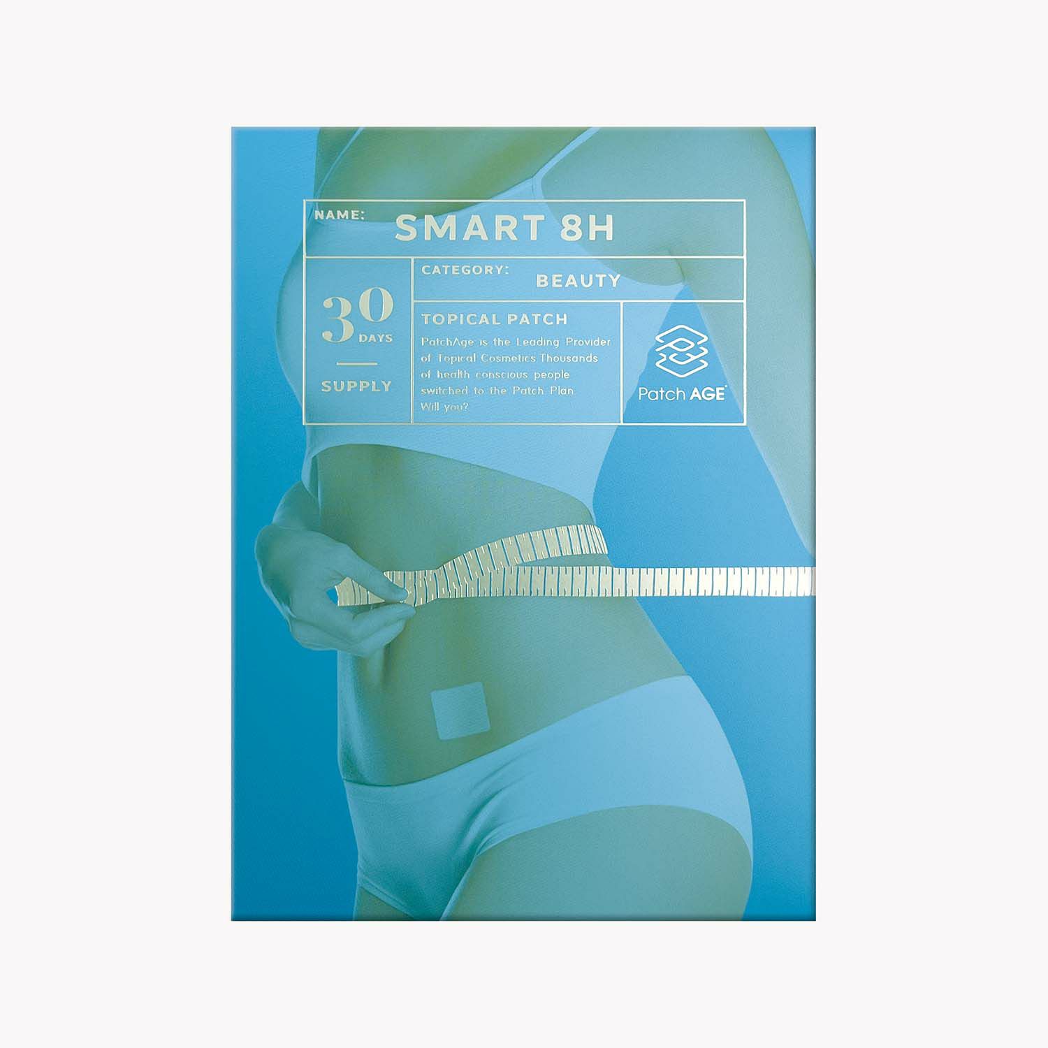 PatchAge BodyCareSmart8H ボディケア ダイエット 貼るサプリ 30枚入 即効性 食欲抑制 長時間 最大8時間持続 経皮吸収型 肌に優しい 体重管理 簡単 貼るだけ ダイエットサポート