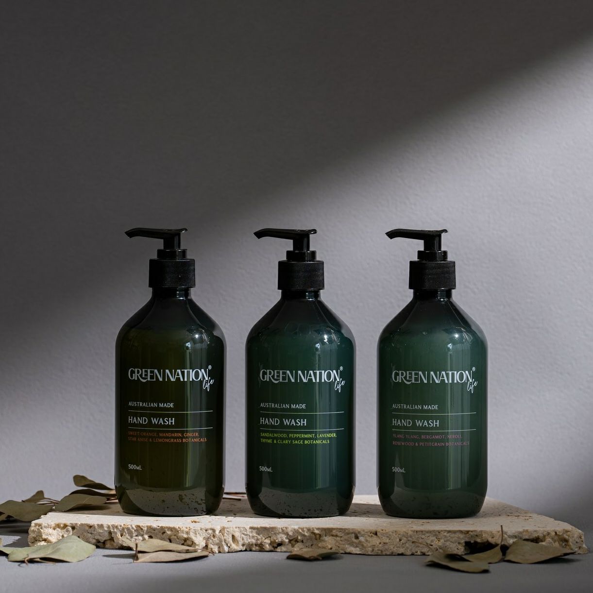 GREEN NATION life 98％天然由来の香り高いハンドウォッシュ 500ml スイートオレンジ&レモングラス