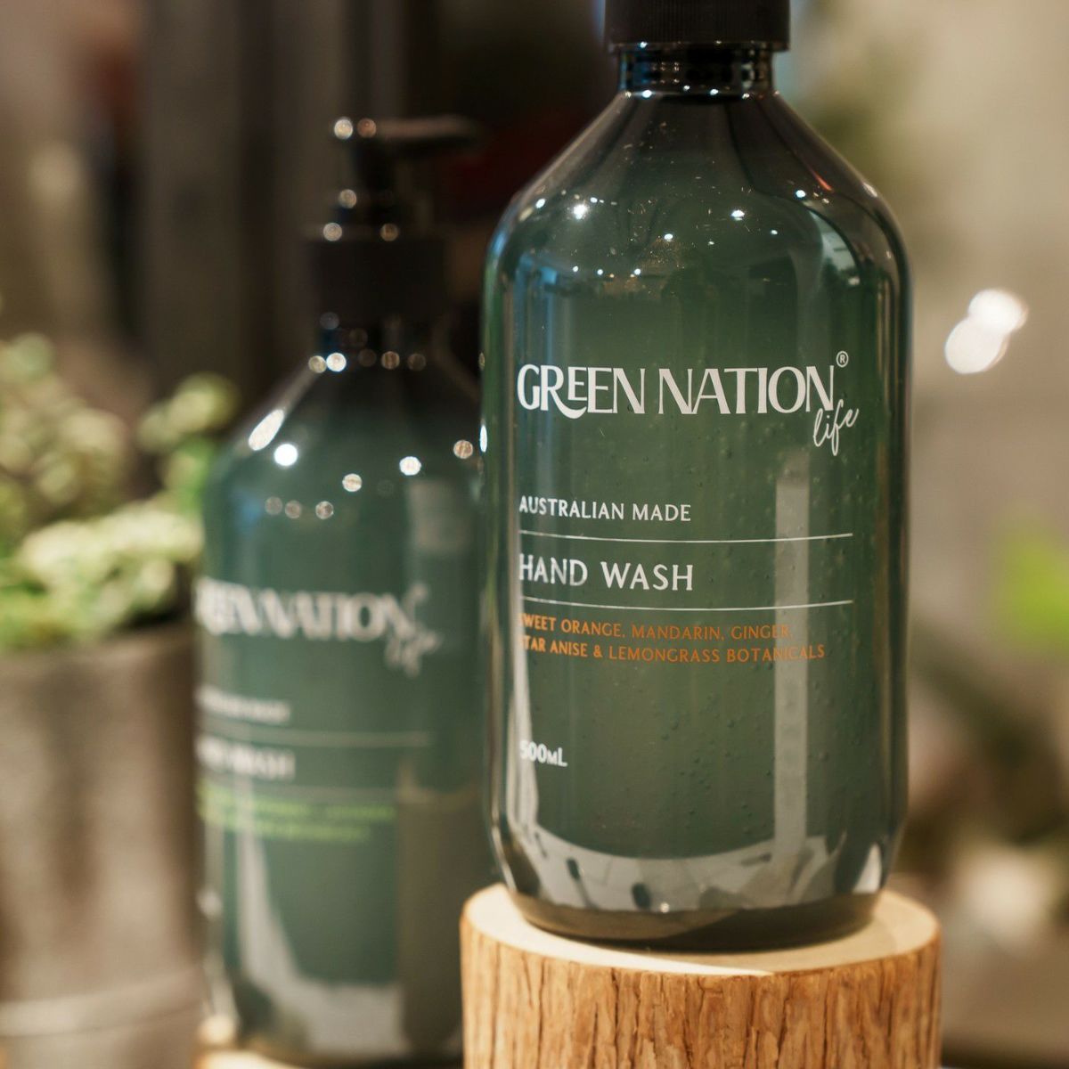 GREEN NATION life 98％天然由来の香り高いハンドウォッシュ 500ml スイートオレンジ&レモングラス